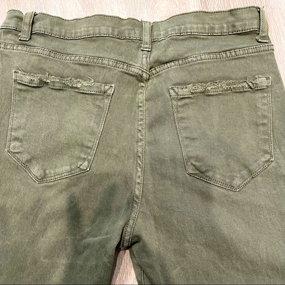 Navy Green, High Rise/Slim Fit Jeans, Size 8 - Picture 4 of 4